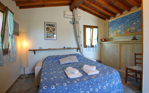La Casetta: Proprietà, Mobilia, Finestra, Azzurro, Cornice, Legna, Interior Design, Architettura, Letto, Costruzione