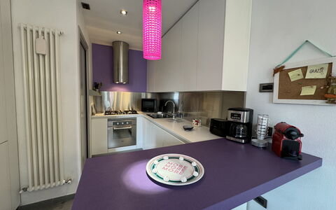 Galleria Degli Artisti: Proprietà, Mobilia, Cabinetry, Tavolo, Viola, Interior Design, Illuminazione, Controsoffitto, Legna, Pavimento