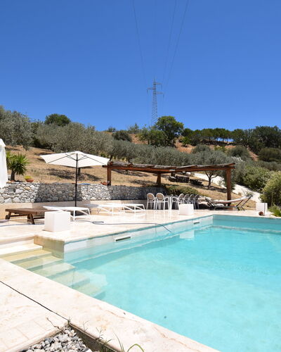 Villa Roccella Ionica, Sea View, a c: Acqua, Pianta, Cielo, Piscina, Costruzione, Albero, Mobili Da Esterno, Tempo Libero, Materiale Composito, Paesaggio