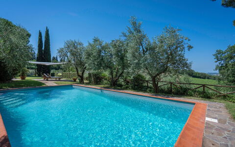 Chianti Hills Apartment, Pool, Ac: Blu, Piscina, Hacienda, Shade, Backyard, Giochi D'Acqua, Eco Hotel, Landscaping, Villa, Ricorrere