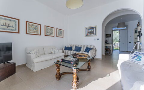 Breath-taking Portofino Promontory Seaview: Mobilia, Interior Design, Pavimentazione, Divano, Pavimento, Soffitto, Camera, Soggiorno, Tavolo, Casa