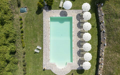 Marcigliana Cottage, Pool, Radicondoli: Proprietà, Azzurro, Acqua, Lotto, Erba, Rettangolo, Tempo Libero, Paesaggio, Tecnologia, Urban Design