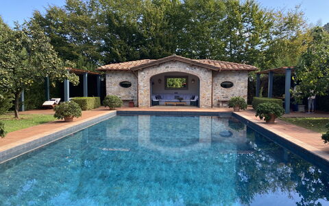 Villa Bongi: Acqua, Piscina, Architettura, Materiale Composito, Ricorrere, Giochi D'Acqua, Estate, Giardino, Hacienda, Shade