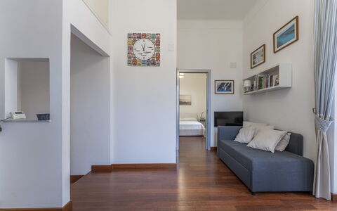 Casa con Accesso Privato al Mare, Parcheggio, Bogl: Pavimentazione, Interior Design, Pavimento, Mobilia, Legna, Camera, Soffitto, Pavimento In Legno, Soggiorno, Appartamento