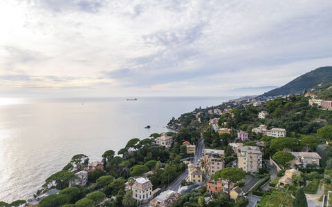 Casa con Accesso Privato al Mare, Parcheggio, Bogl: Costa, Mare, Zona Residenziale, Costiera E Morfologie Oceanic, Orizzonte, Paesaggio, Oceano, Visione Globale, Fotografia Aerea, Riva