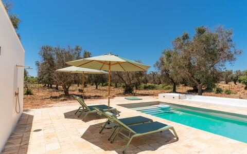Villa Jolie: Piscina, Shade, Sedia, Mobili Da Esterno, Design, Landscaping, Ricorrere, Villa, Lettino