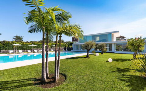 Villa Contemporanea: Piscina, Ricorrere, Estate, Eco Hotel, Villa, Shade, Tempo Libero, Hacienda, Dimora