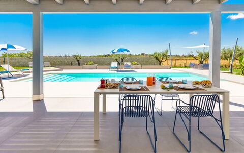 Villa Marzamemi: Mobilia, Mobili Da Esterno, Sedia, Tavolo, Cucina & Sala Da Pranzo Tavolo, Tavolo Esterno, Ristorante, Ricorrere, Terrazza, Piscina
