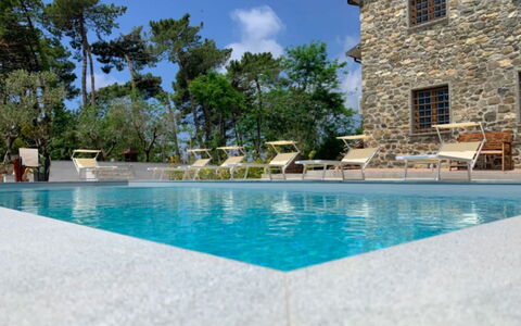 Villa Sarzana: Blu, Piscina, Ricorrere, Materiale Composito, Eco Hotel, Estate, Giochi D'Acqua, Shade, Villa, Piastrella