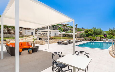 Villa Nina: Mobilia, Mobili Da Esterno, Sedia, Shade, Ricorrere, Terrazza, Struttura Esterna, Tavolo Esterno, Eco Hotel, Piscina
