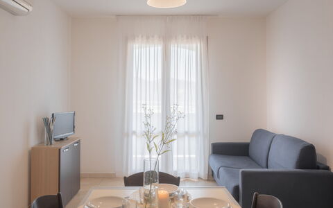 Le Fontane Apartments In Villasimius: Interior Design, Mobilia, Pavimentazione, Pavimento, Legna, Camera, Soffitto, Illuminazione, Appartamento, Soggiorno