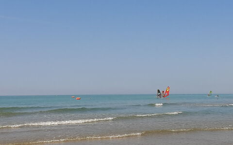 Villetta Elena, Ac, Wifi, Lido Degli Scacchi: Blu, Corpo D'Acqua, Spiaggia, Mare, Onda, Estate, Orizzonte, Wind Wave