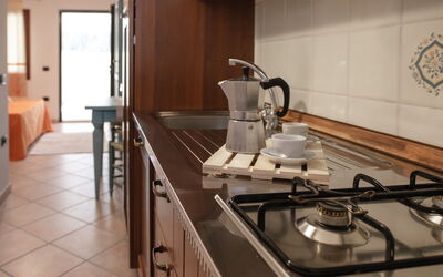 Appartamento Rio: Cucina, Legna, Controsoffitto, Apparecchio Major, Elettrodomestico Da Cucina, Lavandino Della Cucina, Cucina Stufa, Stufa A Gas, Lavello, Color Legno