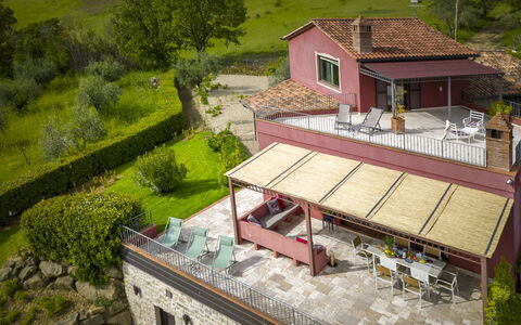 Villa delle Rose: Mobilia, Tavolo, Sedia, Cucina & Sala Da Pranzo Tavolo, Mobili Da Esterno, Ristorante, Tavolo Esterno, Shade, Giardino, Struttura Esterna