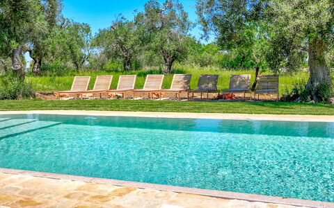 Trulli Corte Kalia, Golf & Puglia: Blu, Piscina, Ricorrere, Giardino, Shade, Mobili Da Esterno, Landscaping, Giochi D'Acqua, Backyard, Eco Hotel