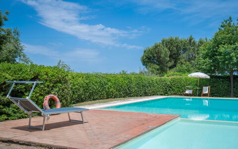 Casa Viola Pool, Wifi, Montaione: Piscina, Blu, Ricorrere, Mobili Da Esterno, Eco Hotel, Shade, Giardino, Terme, Landscaping, Backyard
