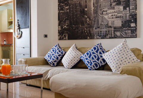 Casa Musica, Ac, Seaside, Porto Cesareo: Mobilia, Interior Design, Divano, Parete, Cuscino, Soggiorno, Pavimentazione, Pavimento, Camera, Lancia Cuscino