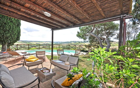 Capanna Al Lago: Mobilia, Mobili Da Esterno, Sedia, Shade, Ricorrere, Giardino, Backyard, Eco Hotel, Terrazza, Struttura Esterna