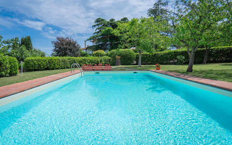 Il Campino, Pool, Montaione: Blu, Piscina, Materiale Composito, Ricorrere, Giochi D'Acqua, Tempo Libero, Eco Hotel, Shade, Hacienda, Centro Ricreativo
