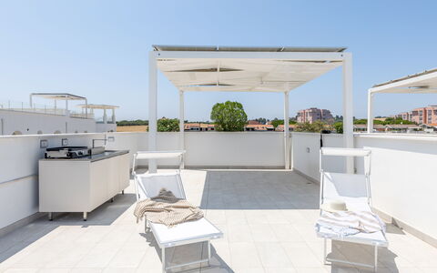 Brezza Costa Conero: Mobilia, Mobili Da Esterno, Sedia, Balcone, Shade, Struttura Esterna, Terrazza, Pergola, Alluminio, Tavolo Esterno