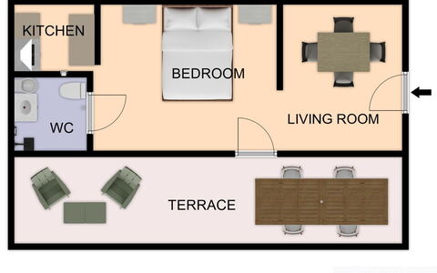 Sopraloreto Apartment: Mobilia, Pavimento, Design, Soggiorno