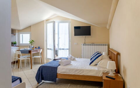 Sweet Conero: Mobilia, Interior Design, Legna, Camera Da Letto, Pavimentazione, Pavimento, Letto, Tessile, Camera, Soffitto