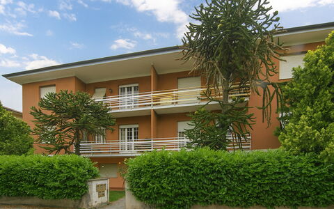 Butterfly Apartment In Lucca: Arbusto, Zona Residenziale, Appartamento, Balcone, Estate, Giardino, Cortile, Prato, Condominio, Shade
