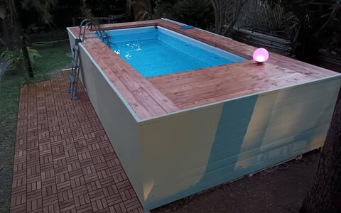 Casa Silvia: Piscina, Materiale Composito, Tempo Libero, Color Legno, Design, Latifoglie, Backyard