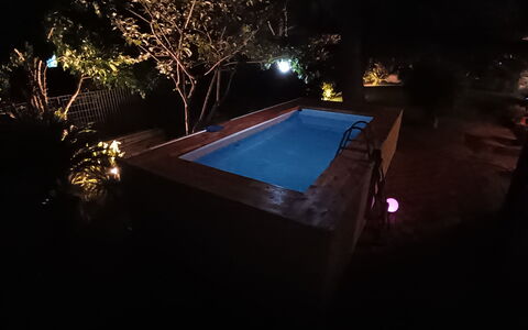 Casa Silvia: Notte, Piscina, Mezzanotte, Paesaggio Di Illuminazione, Sera