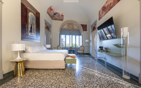 Palazzo Villani Lubelli: Interior Design, Pavimentazione, Pavimento, Soffitto, Mobilia, Hotel, Ricorrere, Soggiorno, Tappeto, Camera Da Letto