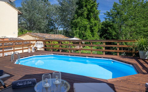 Podere la Botte, Pool, Lari: Piscina, Mobili Da Esterno, Mobilia, Ricorrere, Materiale Composito, Eco Hotel, Deck, Shade, Sedia, Ombrello
