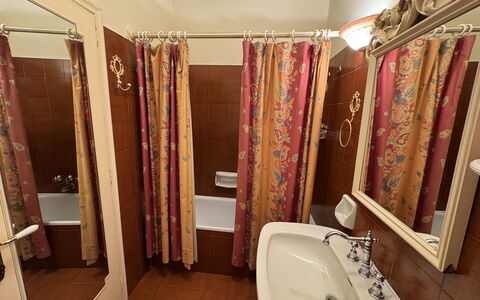 Casa Mia: Pavimentazione, Legna, Pavimento, Idraulico Fixture, Interior Design, Marrone, Lavandino Del Bagno, Bagno, Idraulico, Lavello