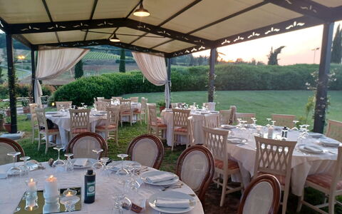 Tenuta Borgo al Sole: Evento, Mobilia, Giardino, Prato, Tovaglia, Baldacchino, Struttura Esterna, Cortile, Shade, Backyard