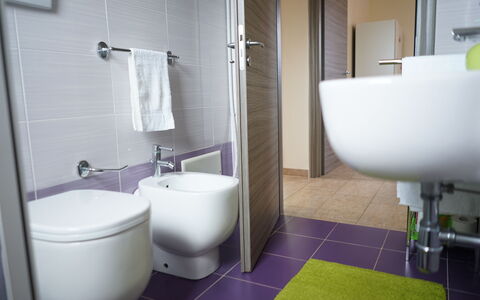 Villa Antony: Bagno, Idraulico Fixture, Toilet Seat, Gabinetto, Interior Design, Pavimentazione, Lavello, Rubinetto, Lavandino Del Bagno, Pavimento