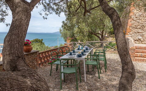 Villa Fior di Roccia: Mobili Da Esterno, Giardino, Shade, Tavolo Esterno, Sedia, Landscaping, Hacienda, Tropici, Backyard