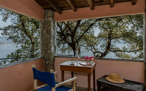 Portofino: Legna, Costiera E Morfologie Oceanic, Costa, Mare, Shade, Riva, Balcone, Sedia, Baia, Serbatoio