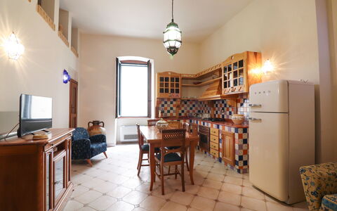 Cariddi Dimora Otranto: Interior Design, Pavimentazione, Mobilia, Pavimento, Soffitto, Cucina, Camera, Controsoffitto, Cabinetry, Appartamento