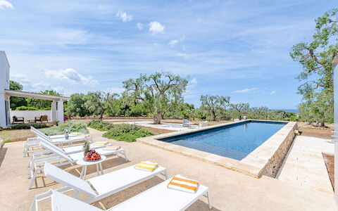 Villa Il Guaceto: Estate, Landscaping, Piscina, Villa