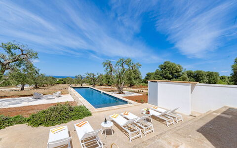 Villa Il Guaceto: Blu, Piscina