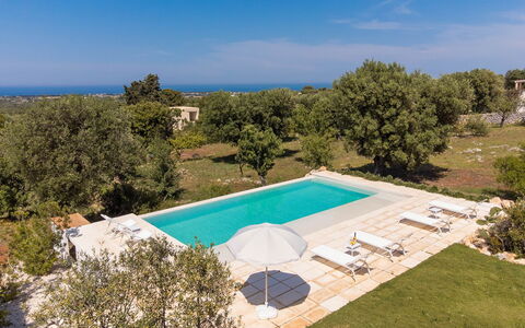 Villa Riva: Blu, Estate, Piscina, Hacienda, Backyard, Villa, Agriturismo