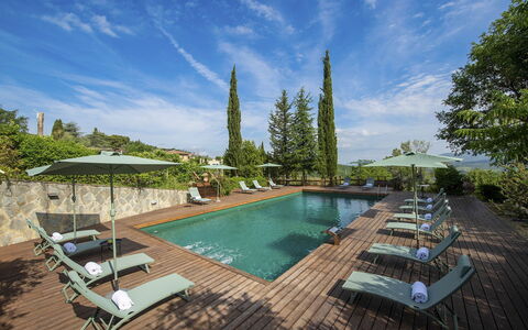Villa Grevigiana: Piscina, Mobili Da Esterno, Ricorrere, Eco Hotel, Giardino, Landscaping, Ombrello, Lettino