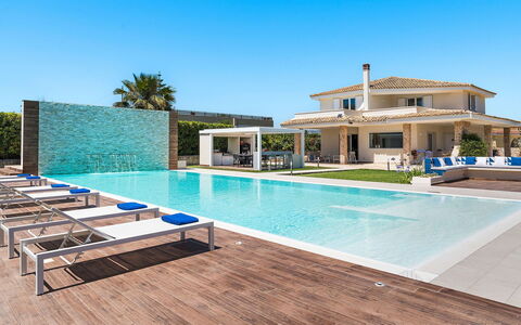 Villa Agorà: Piscina, Blu, Ricorrere, Eco Hotel, Tempo Libero, Terme, Materiale Composito, Estate, Villa, Mobili Da Esterno