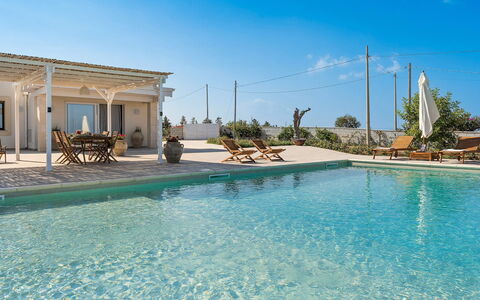 Villa Camporeale: Piscina, Ricorrere, Estate, Shade, Villa, Eco Hotel, Hacienda, Hotel, Mobili Da Esterno