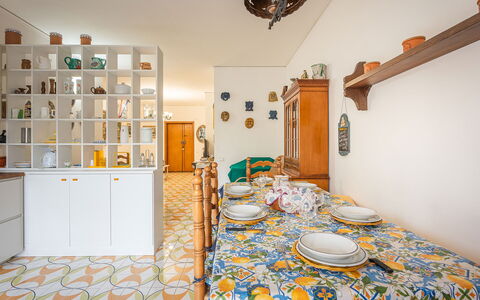Casa Lucio: Interior Design, Pavimentazione, Pavimento, Camera, Soffitto, Cabinetry, Cucina, Controsoffitto, Piastrella, Credenza