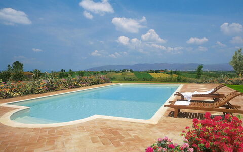Villa Michelangelo: Piscina, Giardino, Hacienda, Estate, Landscaping, Villa, Cortile, Ricorrere, Giochi D'Acqua, Agriturismo