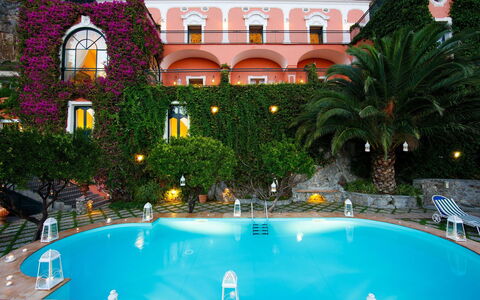 Villa Elyseum: Piscina, Ricorrere, Hacienda, Resort Citta ', Eco Hotel, Hotel, Paesaggio Di Illuminazione, Villa