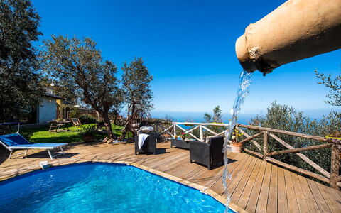 Villa Pandora: Blu, Piscina, Ricorrere, Luce Del Sole, Mobili Da Esterno, Eco Hotel, Shade, Resort Citta ', Villa, Lettino