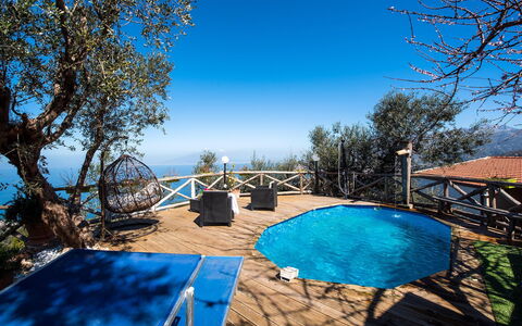 Villa Pandora: Blu, Piscina, Mobili Da Esterno, Ricorrere, Shade, Eco Hotel, Sedia, Resort Citta ', Corrimano, Hotel