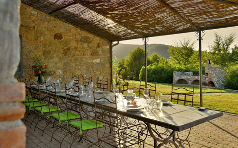 Villa Ghirlanda: Mobilia, Tavolo, Cucina & Sala Da Pranzo Tavolo, Sedia, Mobili Da Esterno, Tavolo Esterno, Giardino, Eco Hotel, Shade, Backyard