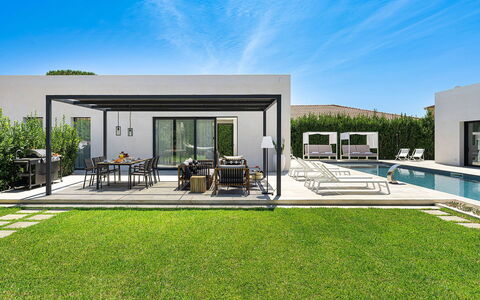 Villa la Isla: Mobili Da Esterno, Piscina, Giardino, Shade, Landscaping, Estate, Cortile, Ricorrere, Terrazza, Struttura Esterna